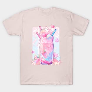 kawaii cute Bunny Ice cream T-Shirt